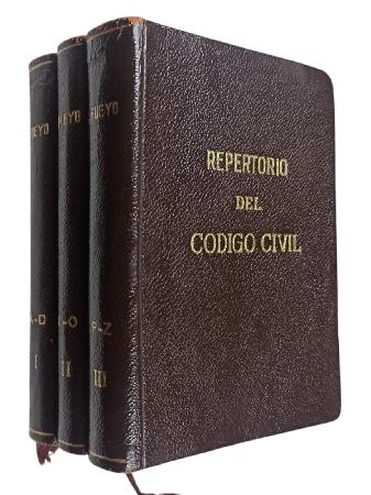 Repertorio del CÃ³digo Civil (3 tomos )